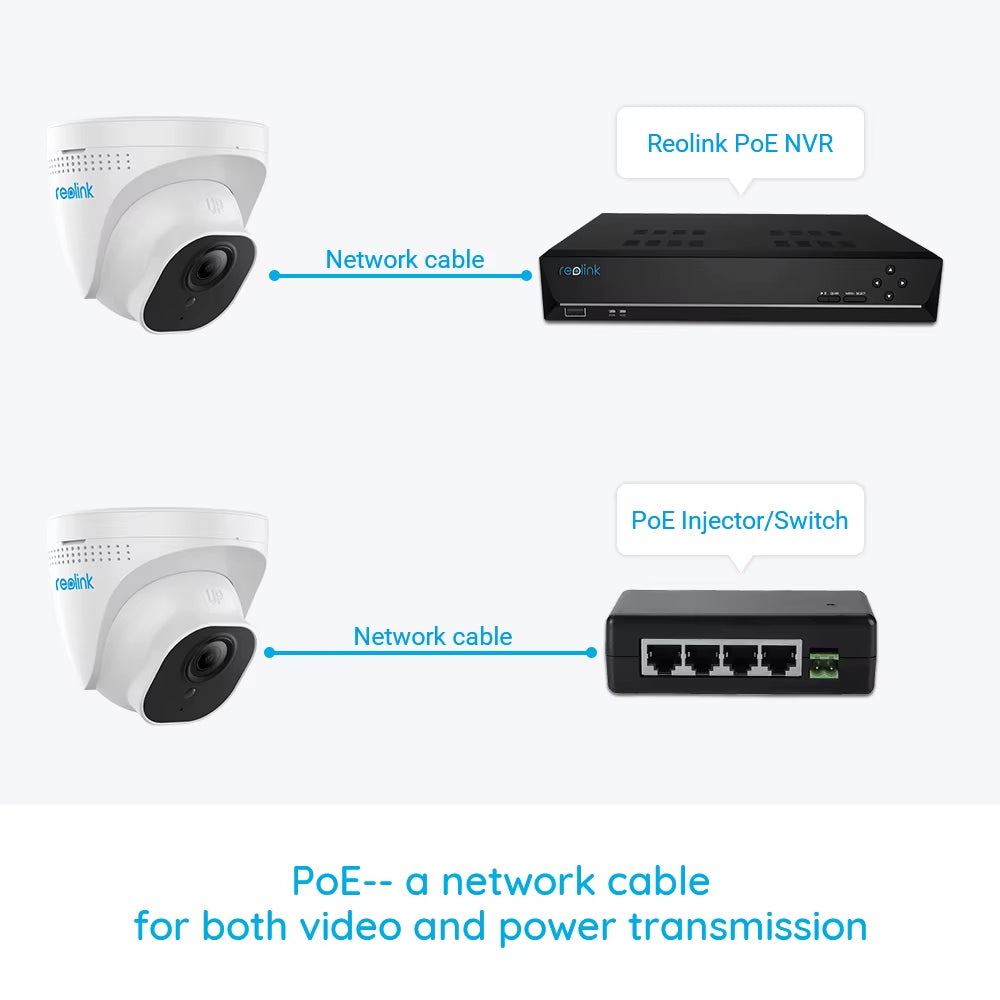 Reolink RLC-520A Poe IP Camera Outdoor Dome Security Camera Video Surveillance Camera CCTV Person Vehicle Detection Night Vision