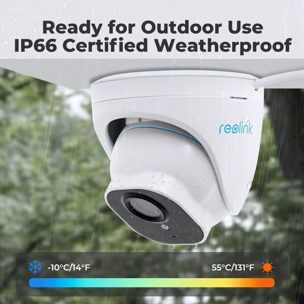 Reolink RLC-520A Poe IP Camera Outdoor Dome Security Camera Video Surveillance Camera CCTV Person Vehicle Detection Night Vision